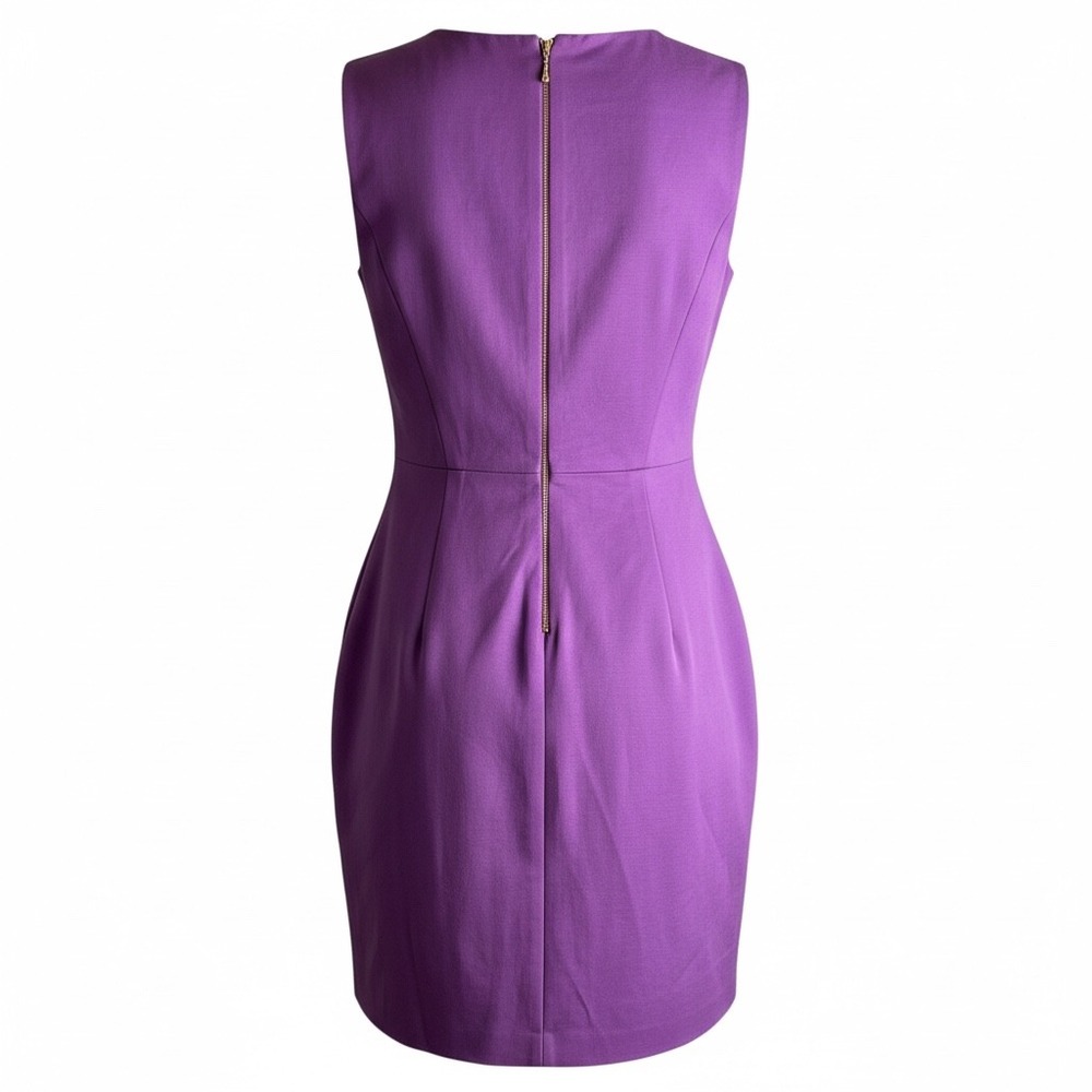 Kate Spade New York Purple Sheath Dress Lined Sleeveless Business Career Size 8 - Picture 2 of 6